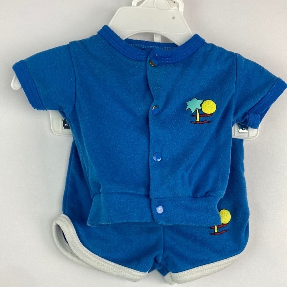 New York Kids vintage 2pc short sleeve sweat and shorts 3-6